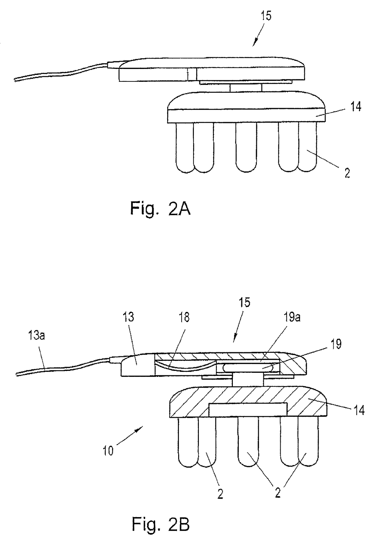 Device for applying electrode assemblies