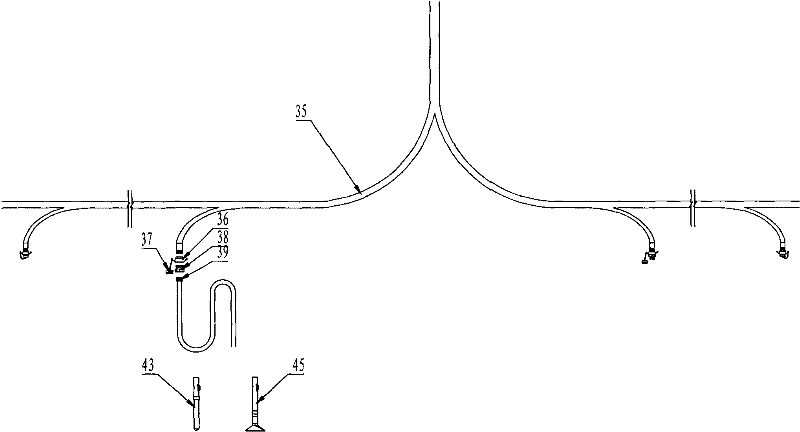 Method and device for recovering residual material and collecting dust at alumina unloading station