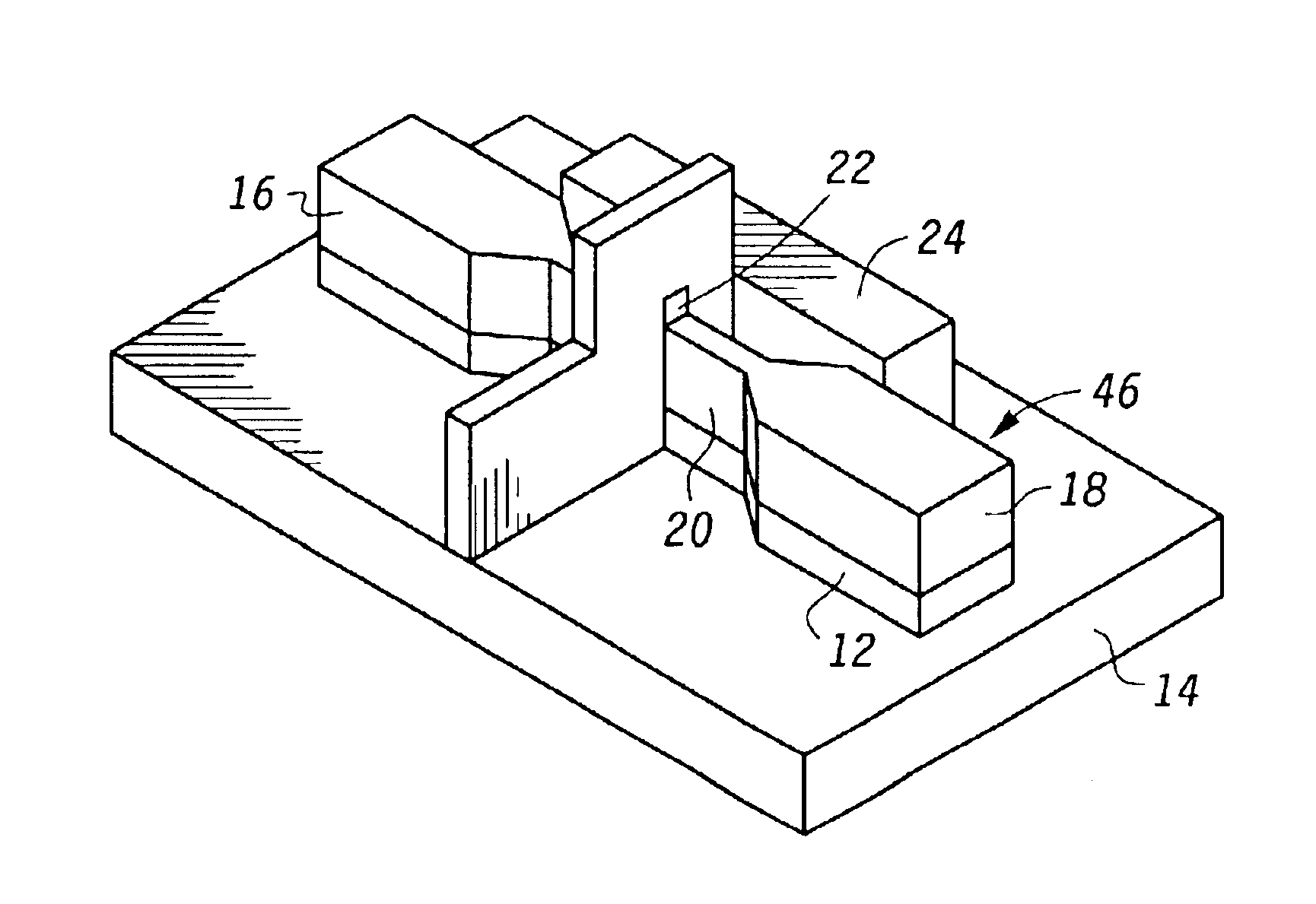 Method for forming a double-gated semiconductor device