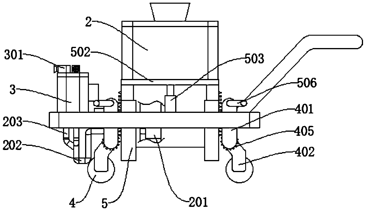 Irrigation device for agricultural machinery