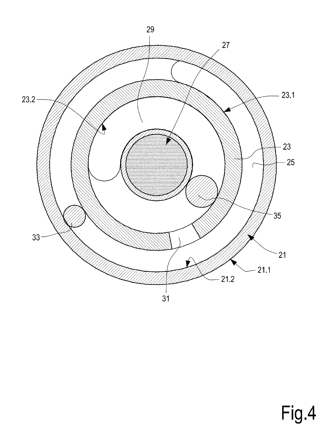 Device for laser thermal ablation with centering means and equipment comprising said device