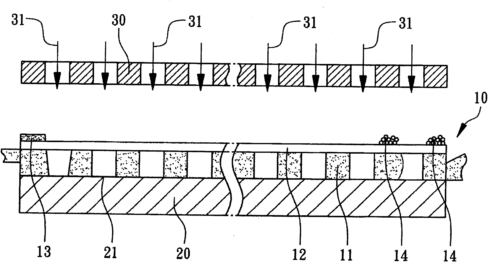 Method for cleaning dry film pressed on wafer