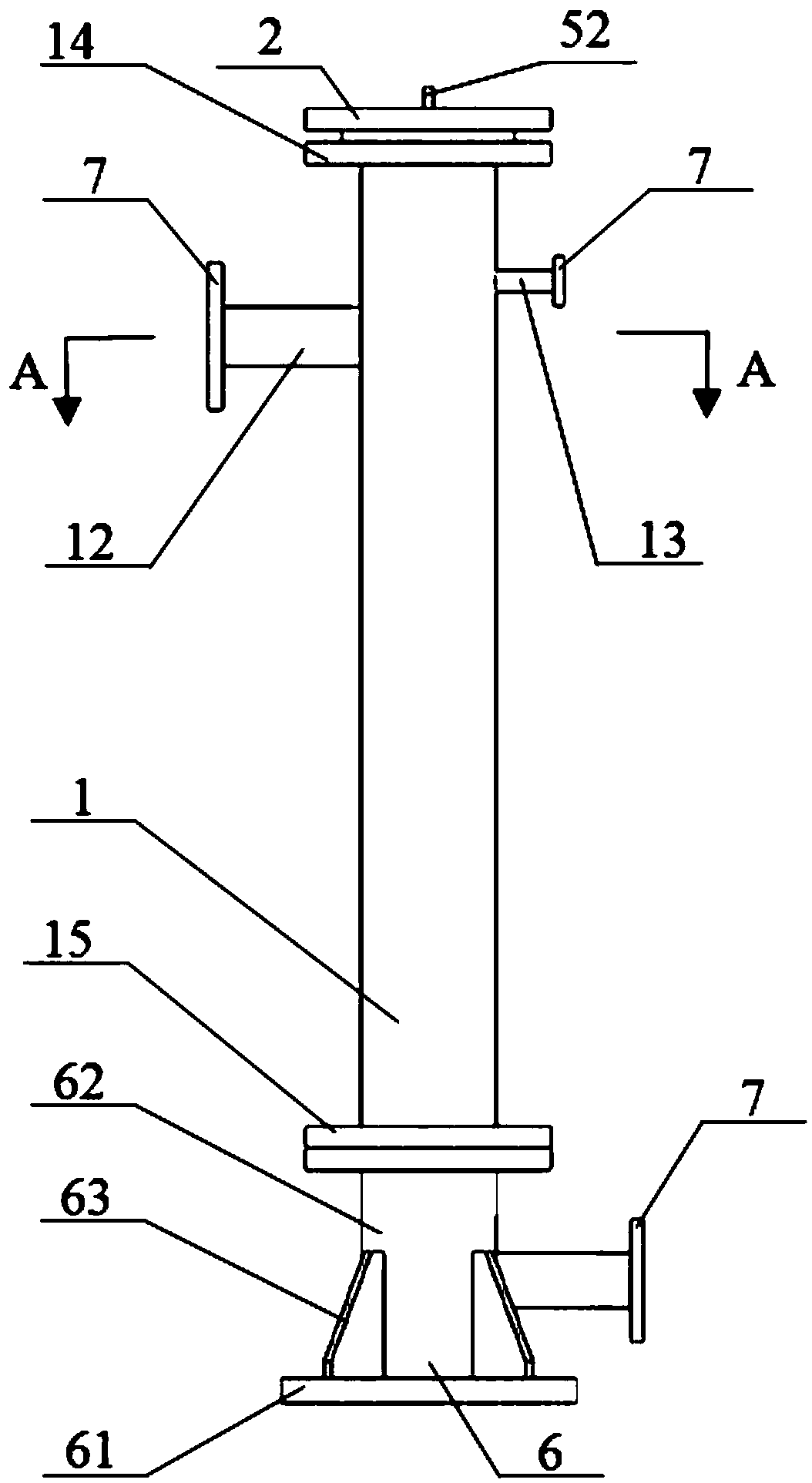 A cyclone electrostatic coalescence device