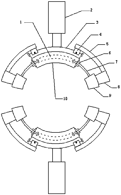 Flanging machine device