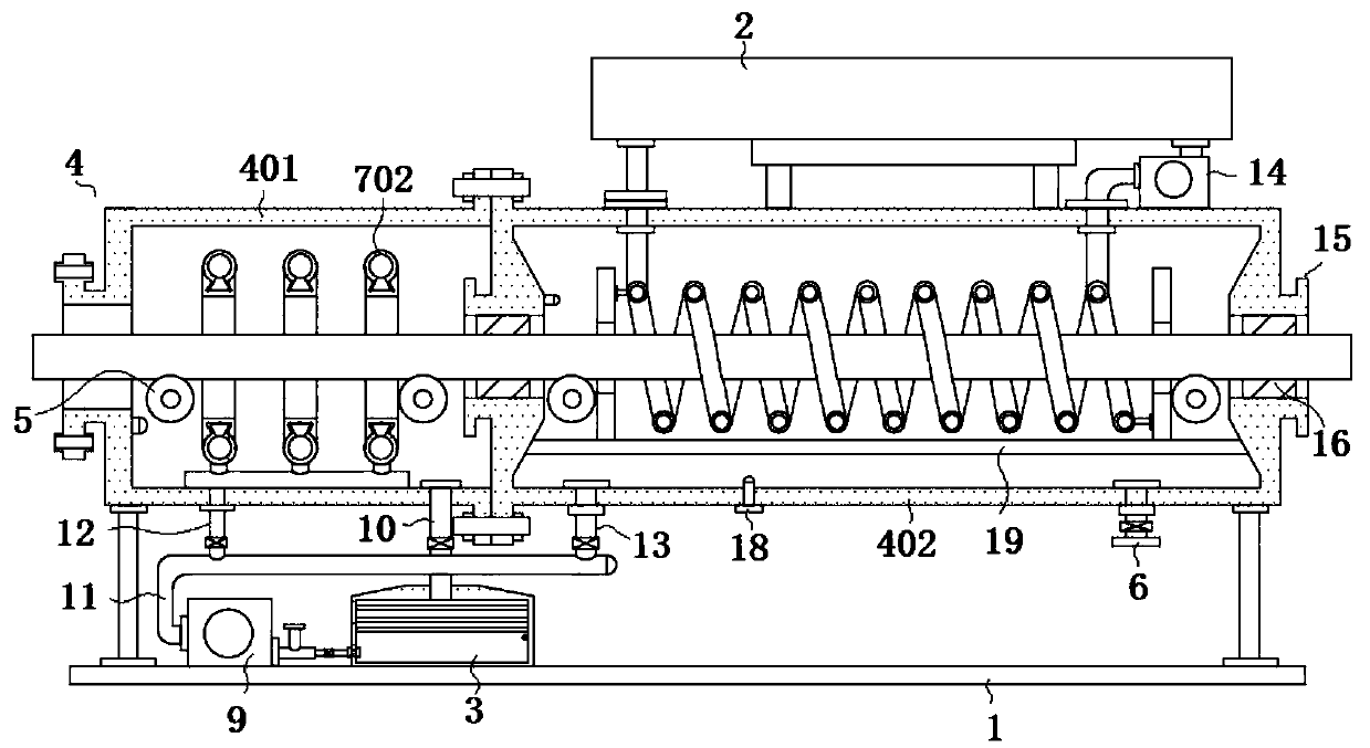 Rapid cooling device for PVC pipe production