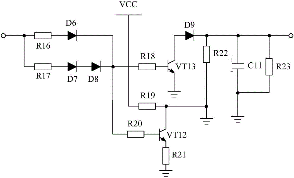 Current negative feedback type low-distortion power amplifier system based on switch-on/switch-off squelch circuit