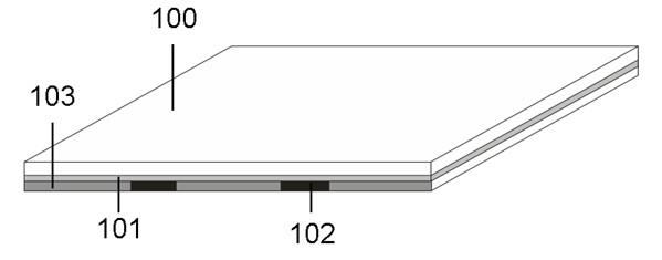 Field emission display structure by utilizing thick film medium as separant