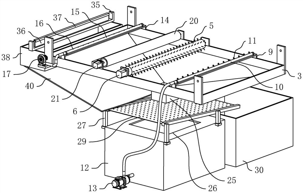 Combined cleaning device of belt conveyor