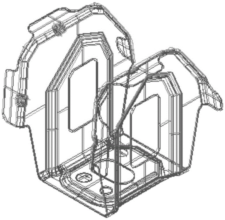 A plastic mold structure molding process