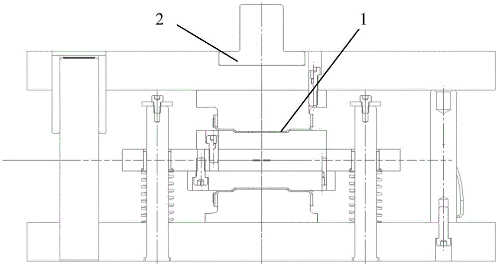 A plastic mold structure molding process