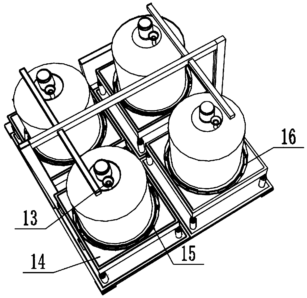 Spray glue raw material storage tank, storage equipment and storage system