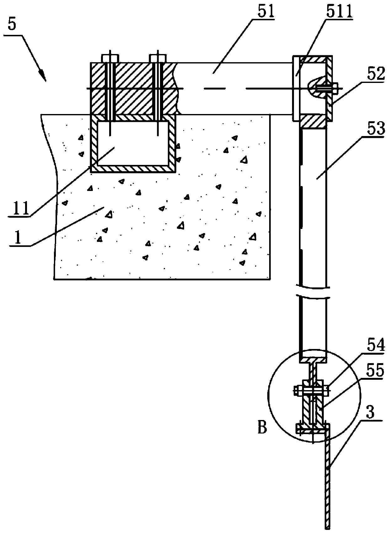 Liftable floating ice channel for towing tank test