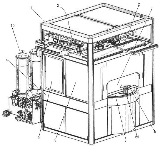 Numerical control double-station polishing machine