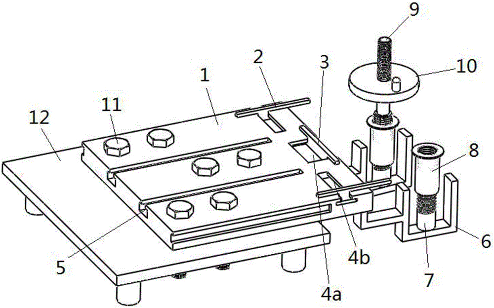 Linear cutting clamp of gear