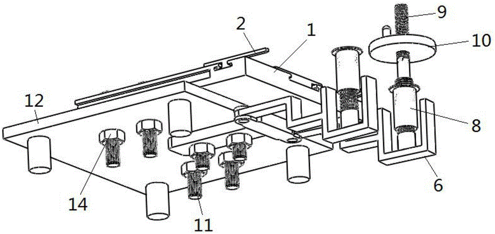 Linear cutting clamp of gear