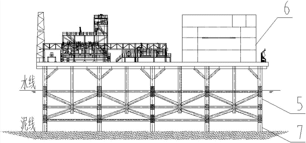 Offshore platform-type LNG receiving and distribution system