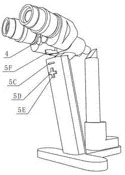 Handheld slit lamp microscope