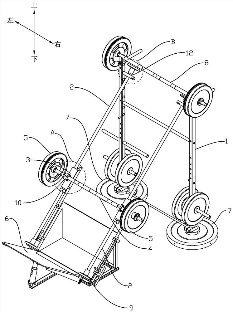 Backward pedaling device for fitness