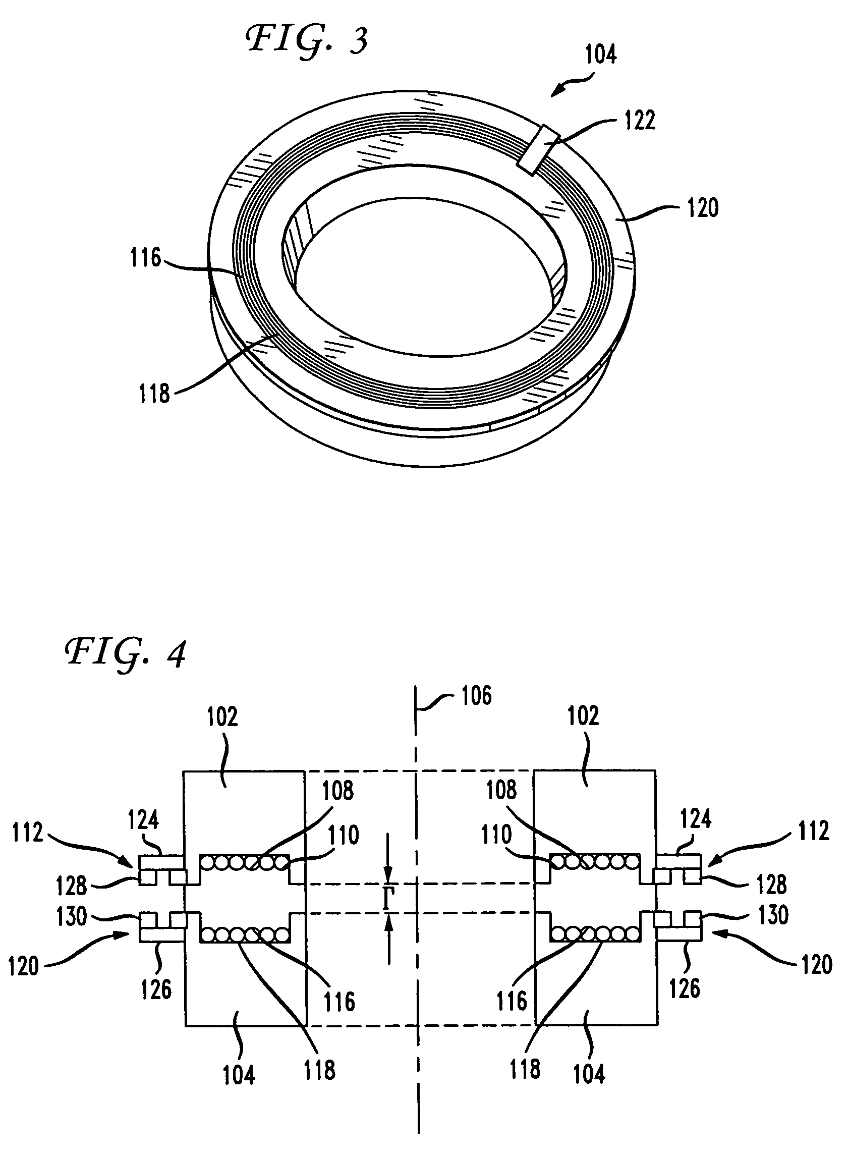 Transmission lines applied to contact free slip rings