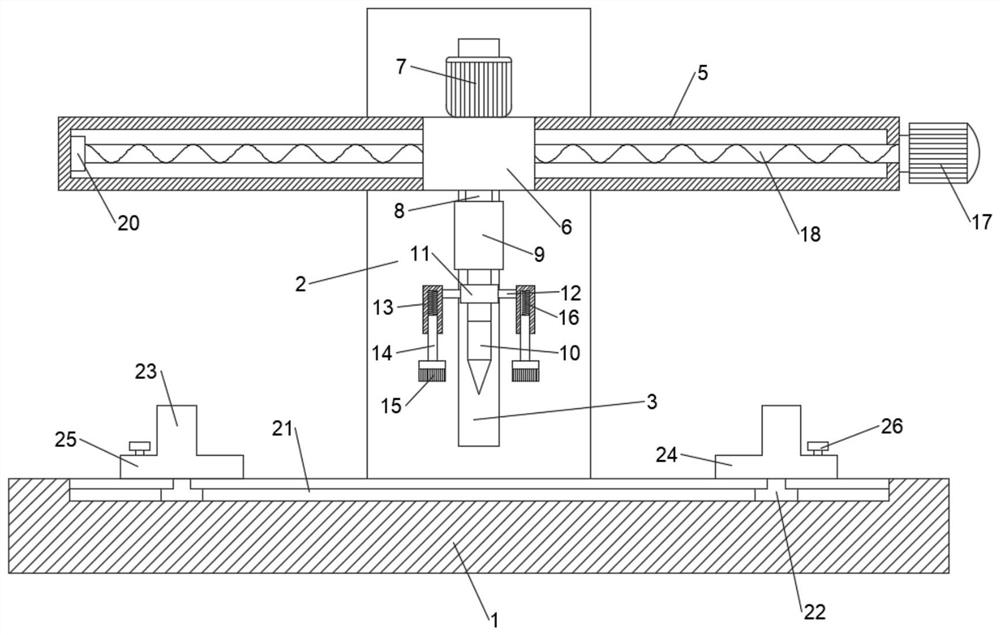 Scrap removing device for mechanical drilling machine