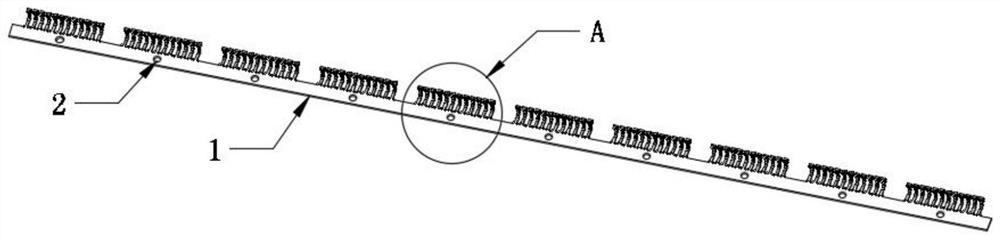 L-shaped metal pin structure of network filter shell and production process of L-shaped metal pin structure