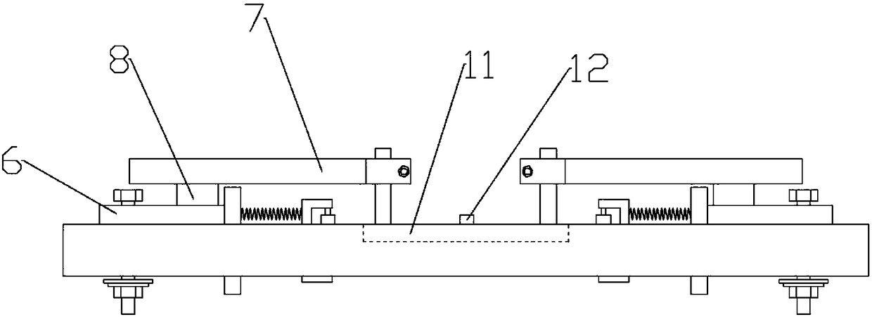 Feeding device for canister cover pressing working procedure