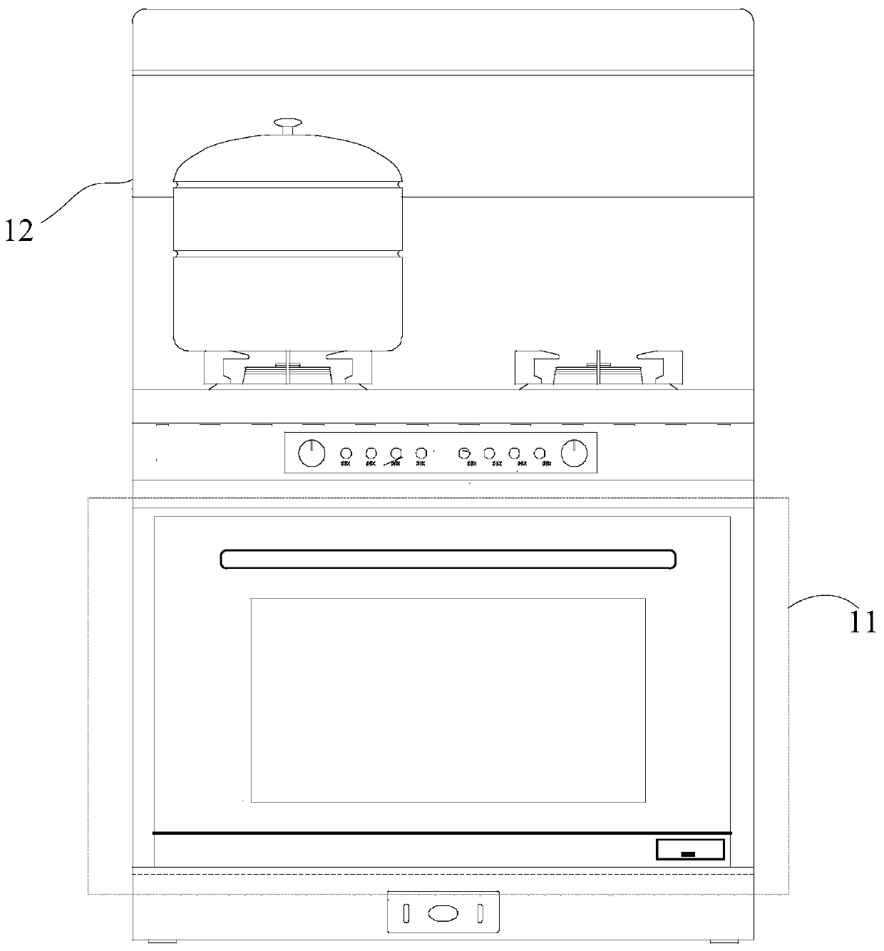 Steaming and baking oven and control method and device of steaming and baking oven