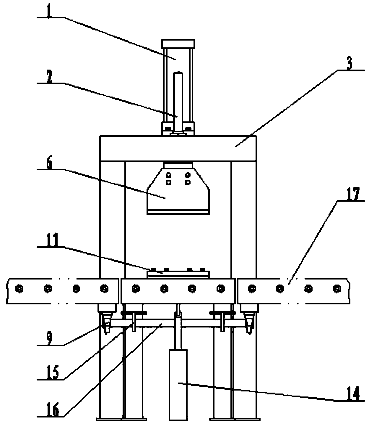 Automatic blowing machine before casting