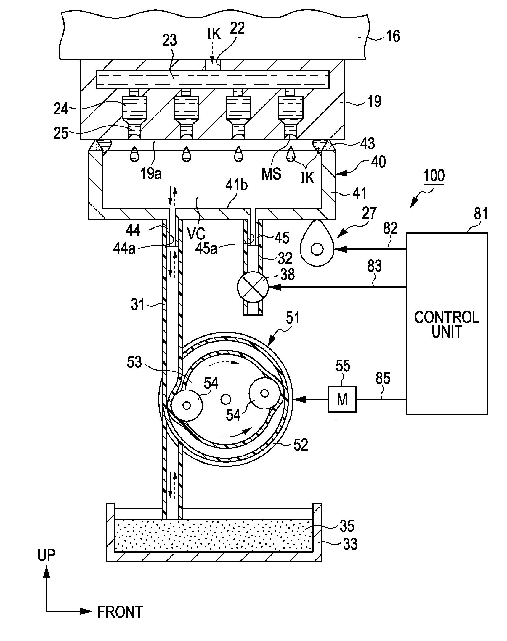 Maintenance device and liquid ejecting apparatus
