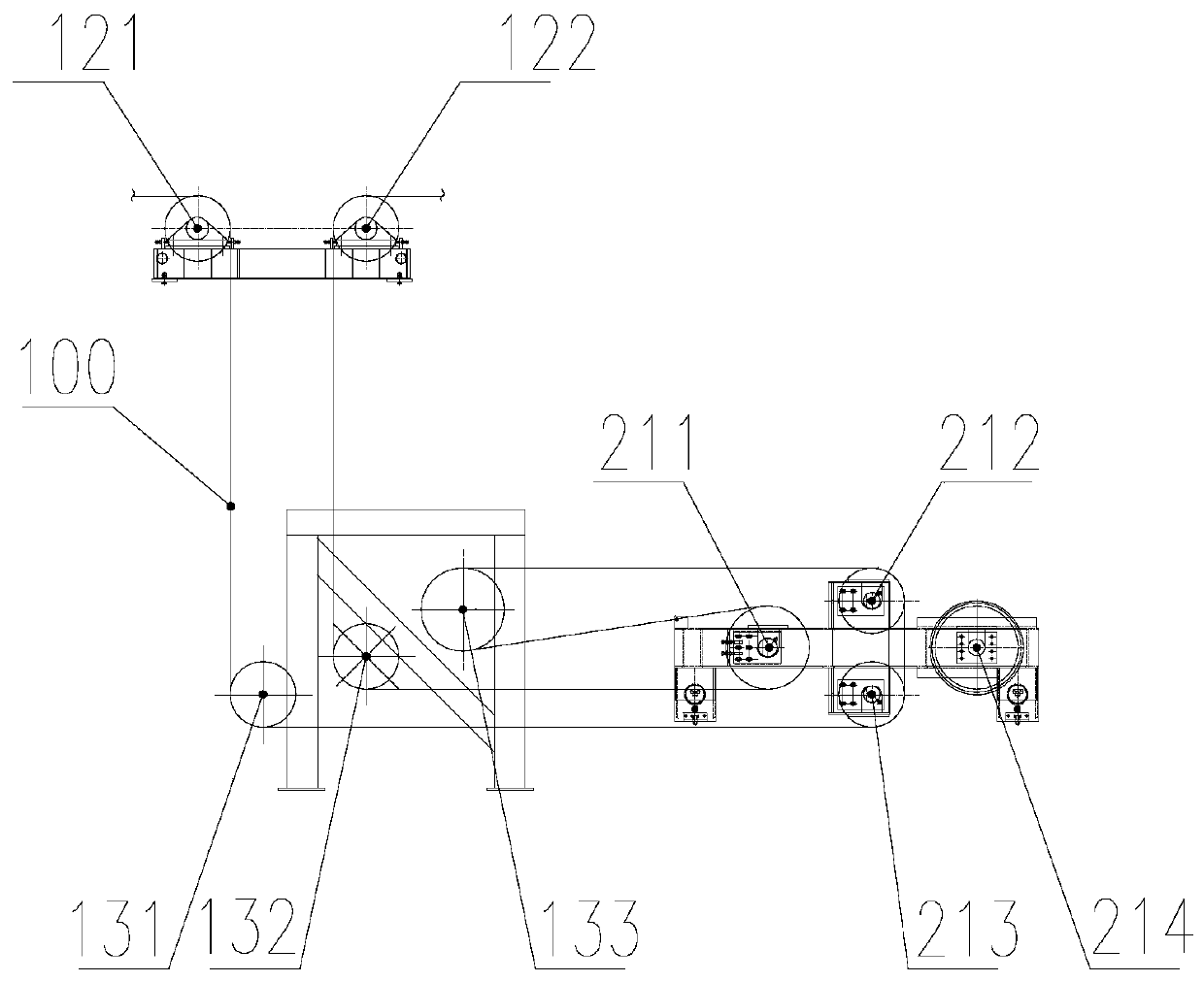 Belt tensioning assembly