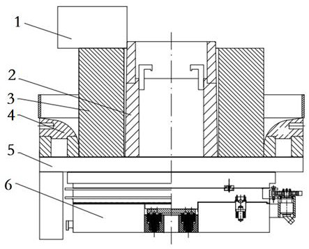 Near-net forming manufacturing process for hundred-ton special-shaped section ring forge piece