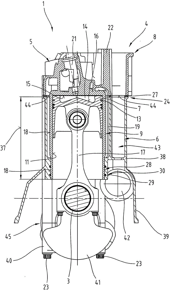 Engine housing of a combustion engine and combustion engine equipped with the same
