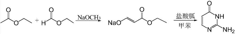 Synthesis method of isocytosine