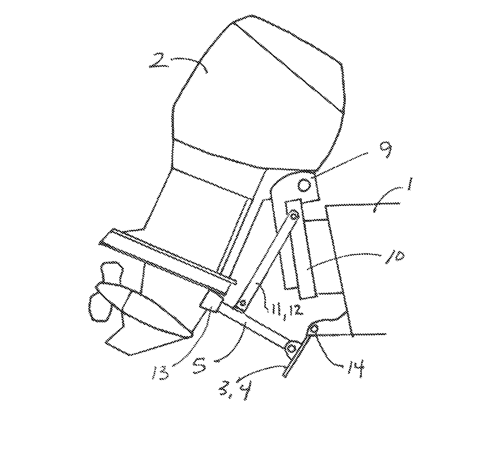Boat drive-supported wake generating device