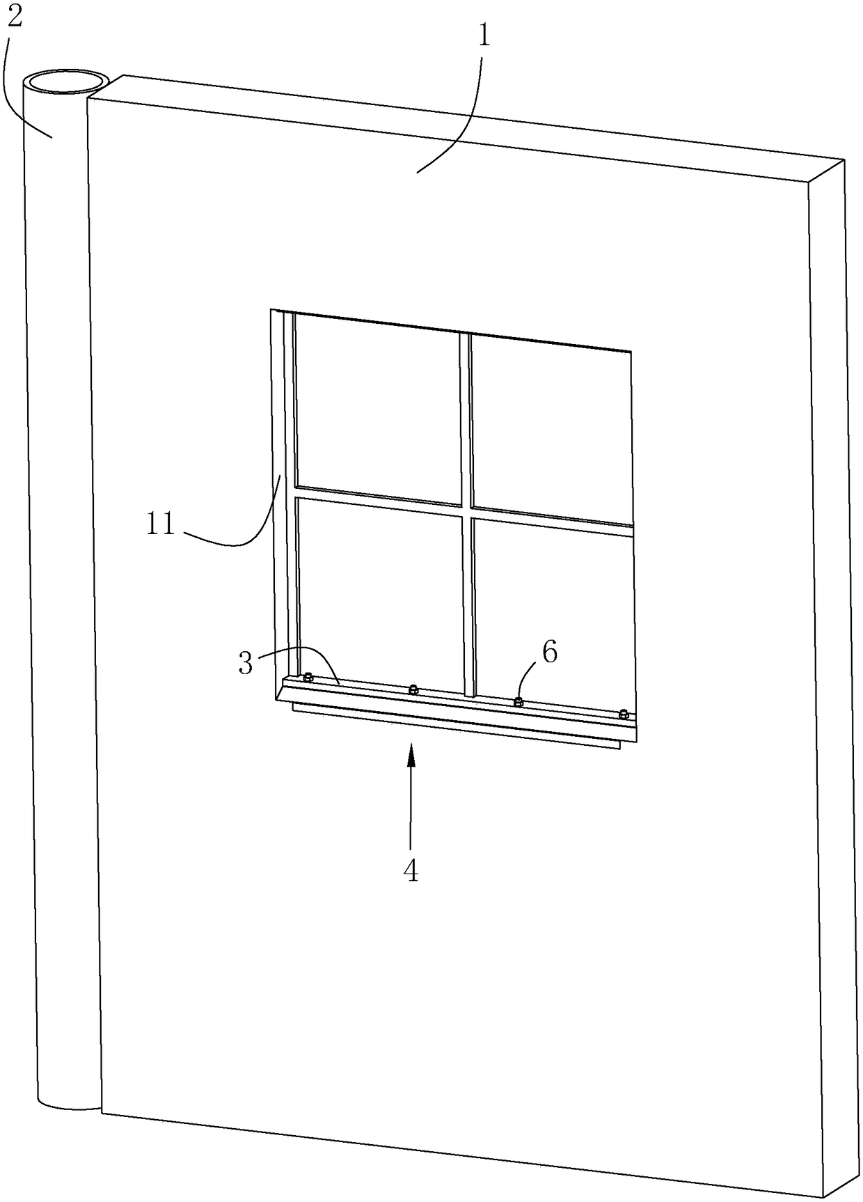 Building structure for preventing water from seeping through window