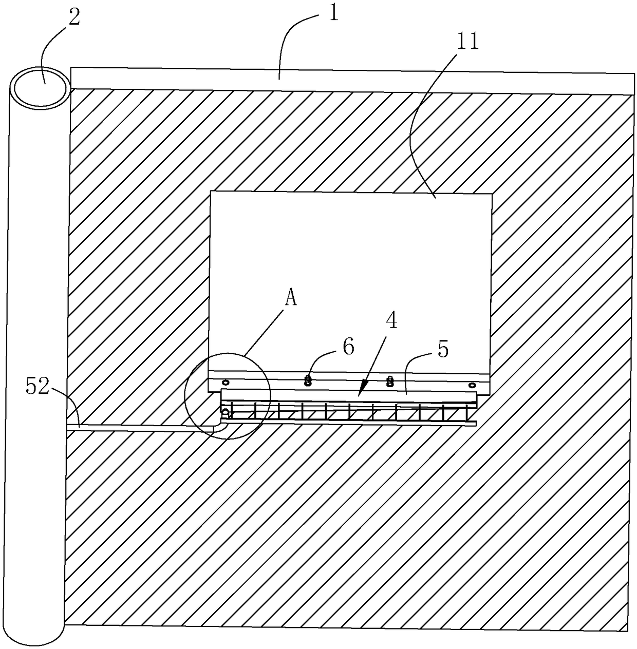 Building structure for preventing water from seeping through window