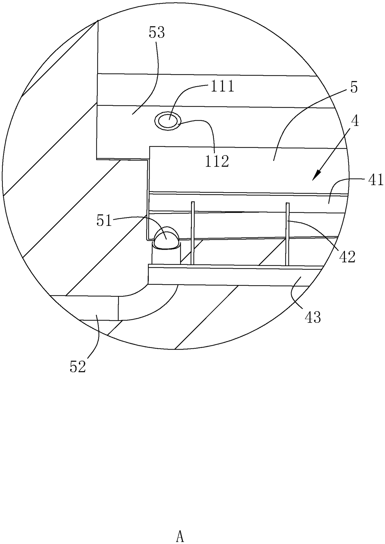 Building structure for preventing water from seeping through window