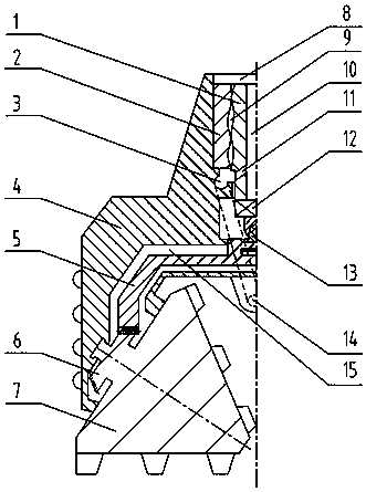 Screw-rod-driven roller bit