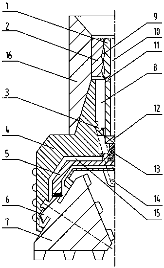 Screw-rod-driven roller bit