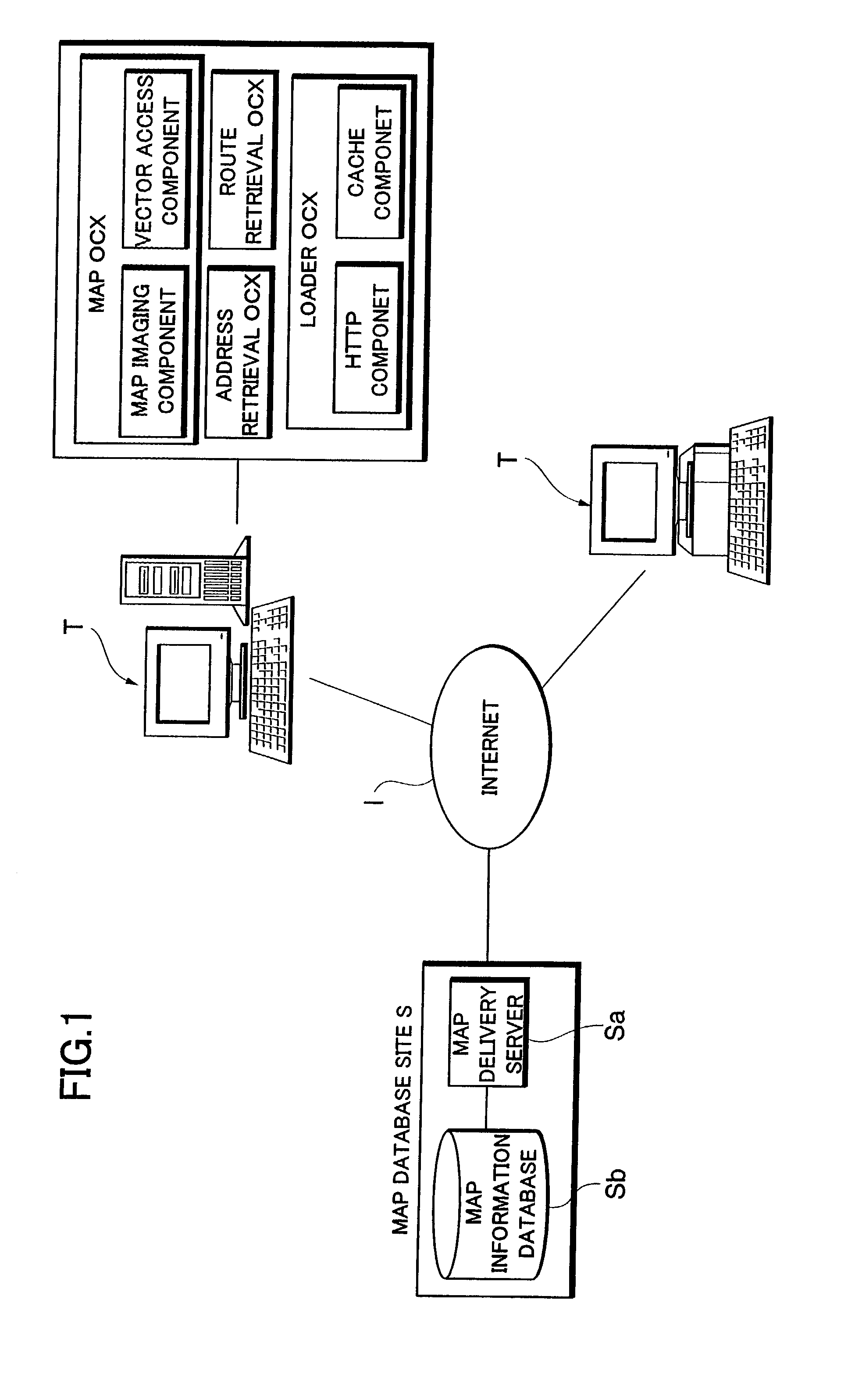 System and method of displaying map image