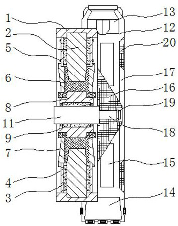 A rotatable and easy-to-move large rotary excavating bucket wheel for mining