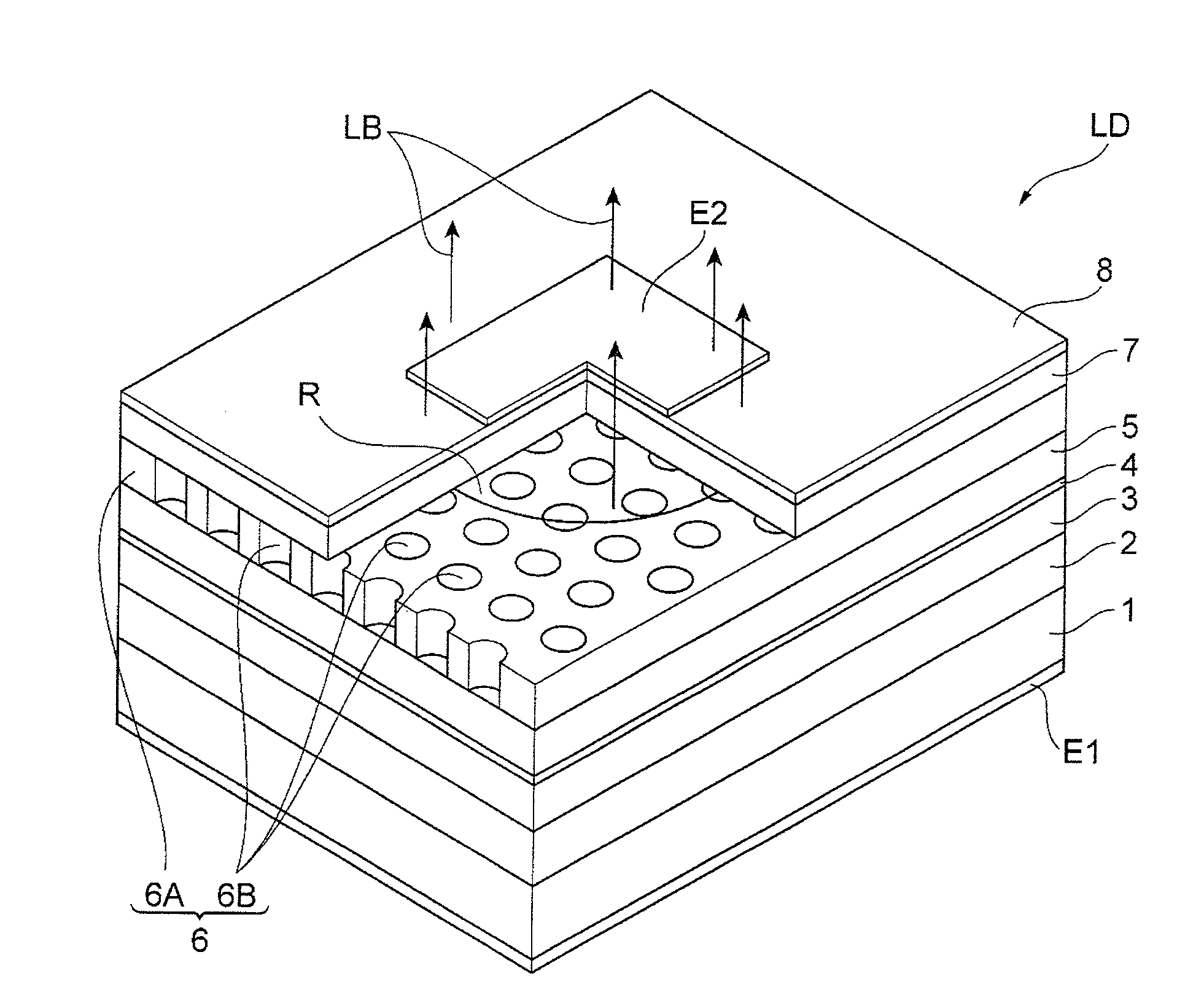 Semiconductor surface light-emitting element and method of manufacturing thereof