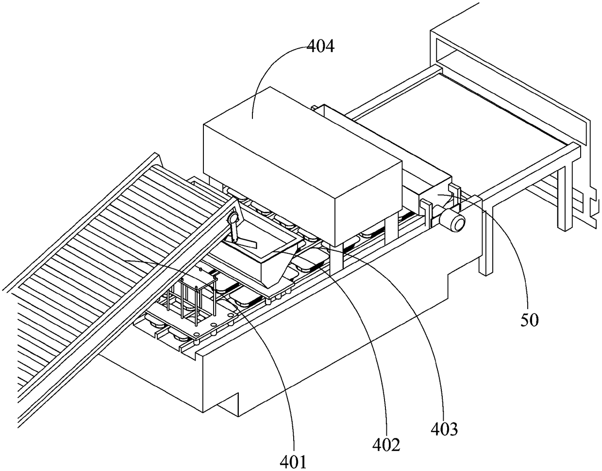 Pilaf production line and preparation method thereof