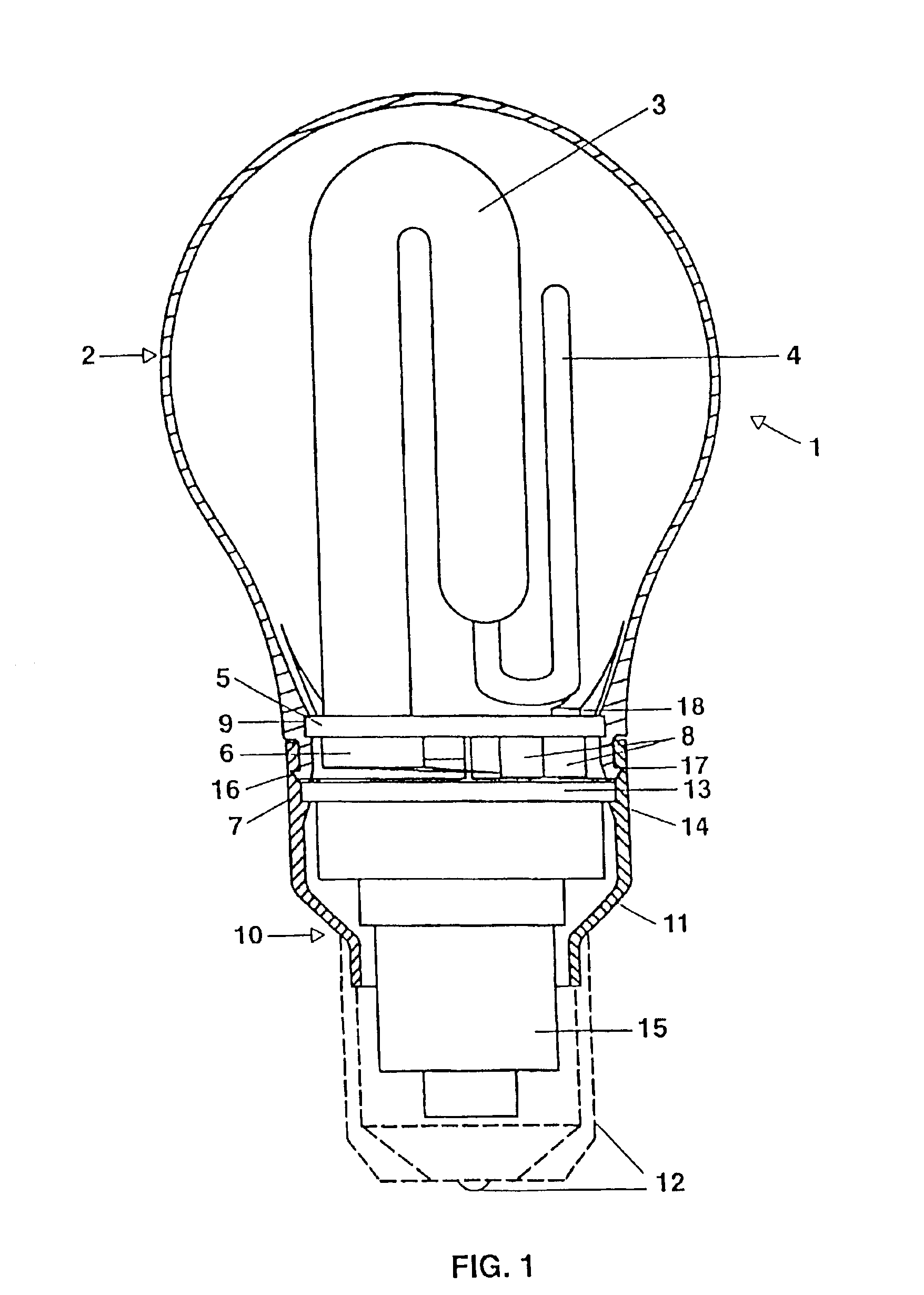 Compact low-pressure discharge lamp