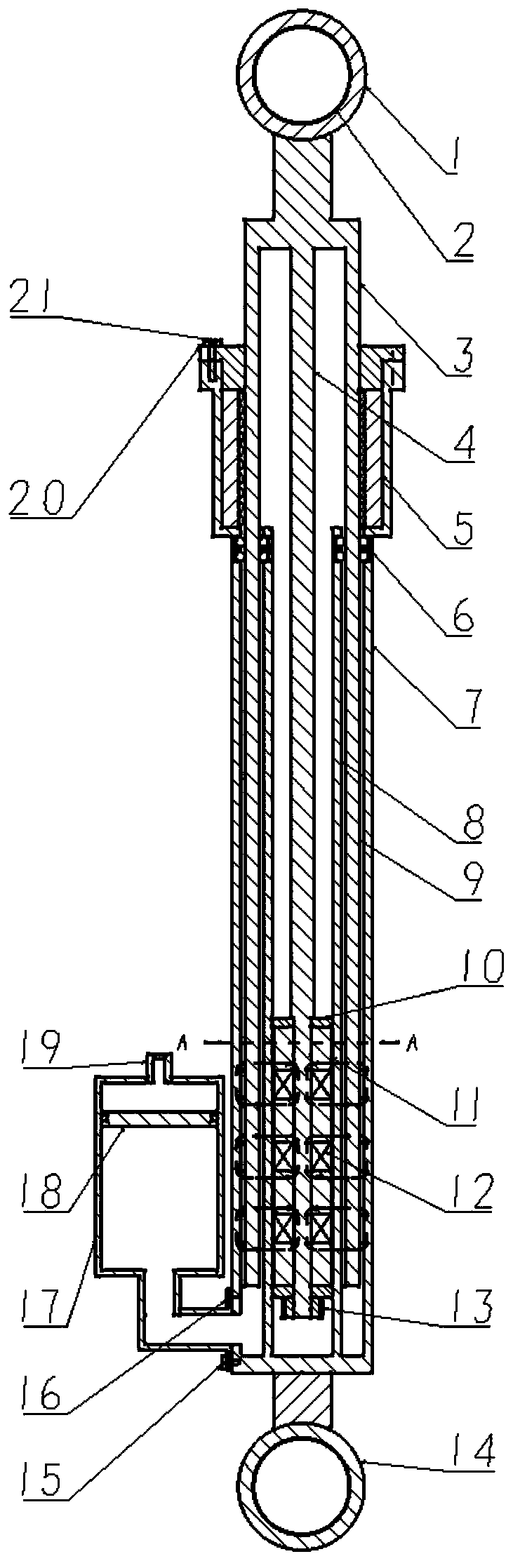 Shearing mode magnetorheological damper