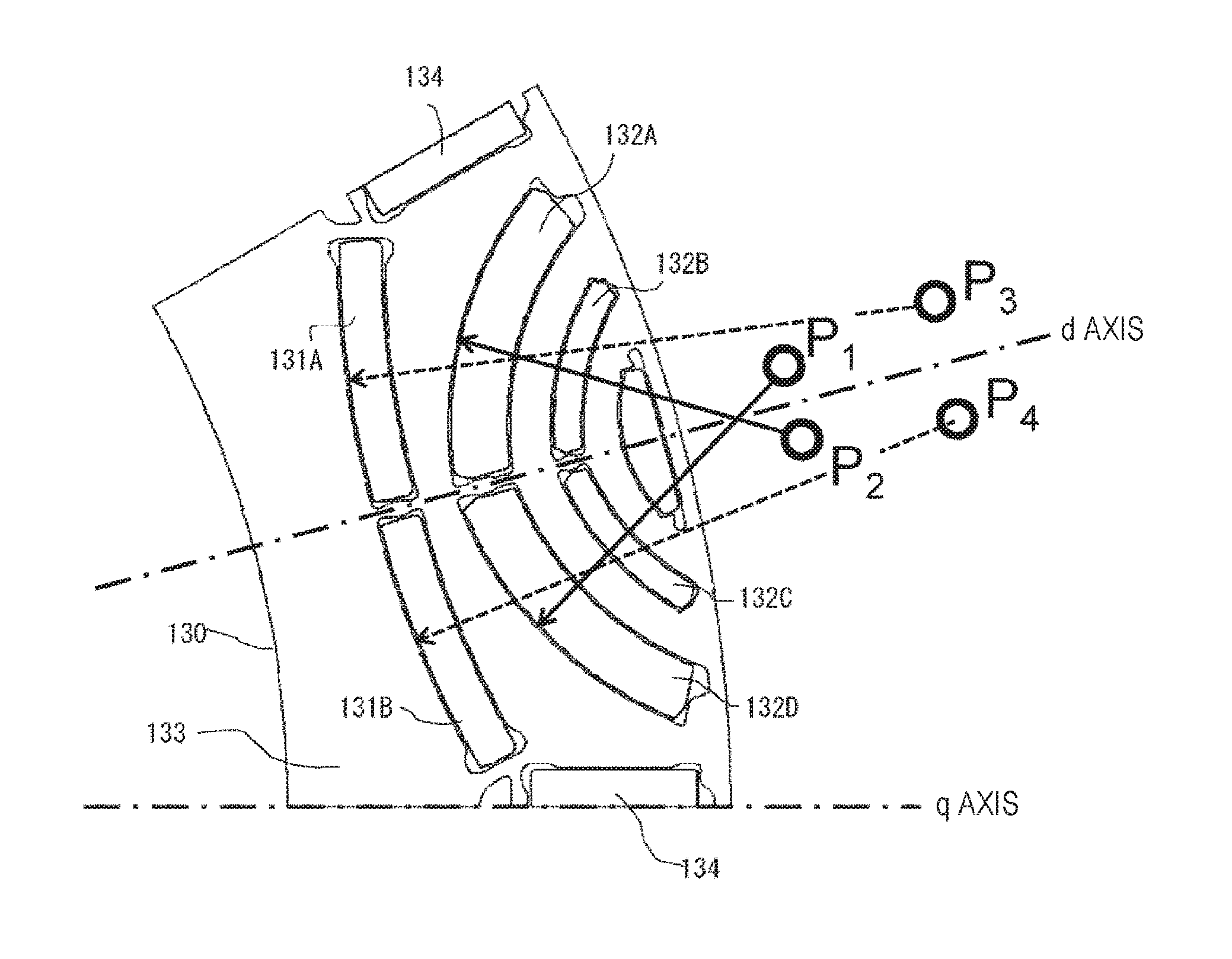 Rotor, and Permanent-Magnet-Type Rotational Electric Machine, Electric Drive System, and Electric Vehicle Which are Provided with Said Rotor