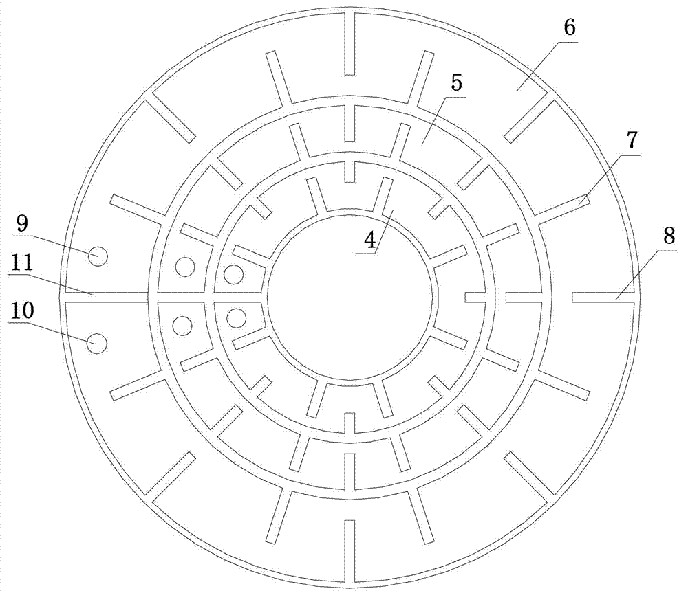 All-steel tyre multi-zone temperature-control vulcanization device