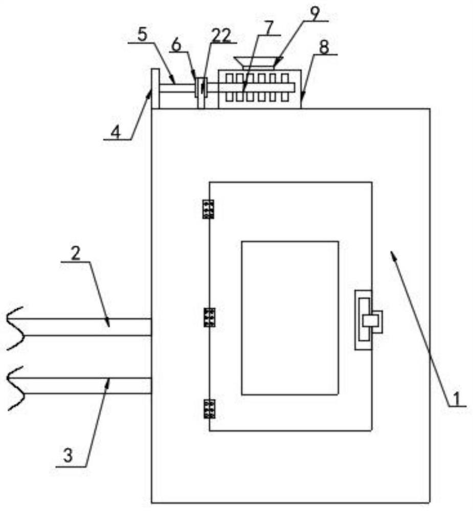 Guardrail paint spraying and rust prevention device for municipal engineering