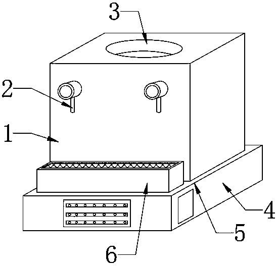 Base plate for water dispenser