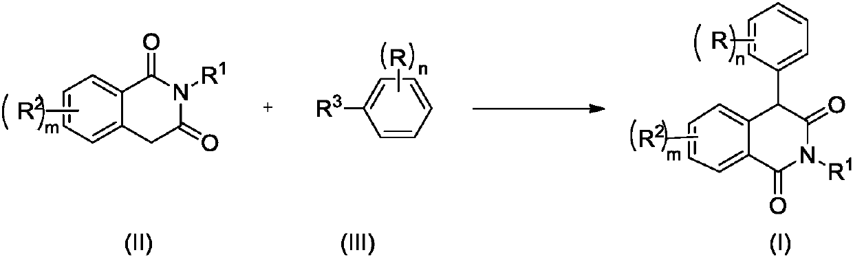 Preparation method for 4-aryl isoquinoline-1,3(2H,4H)-diketone compound